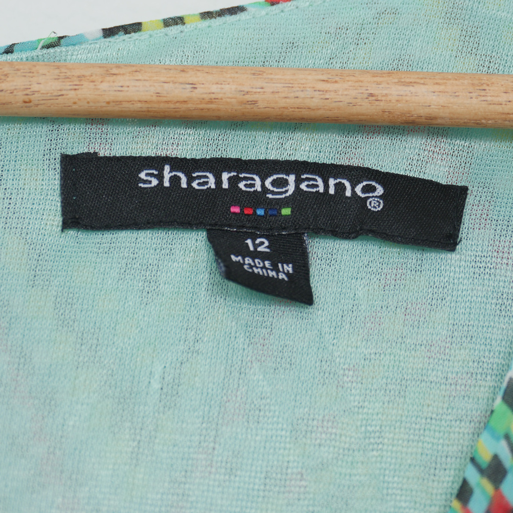 Sharagano Sleeveless Maxi Dress with Aztec Print - Picture 2 of 8